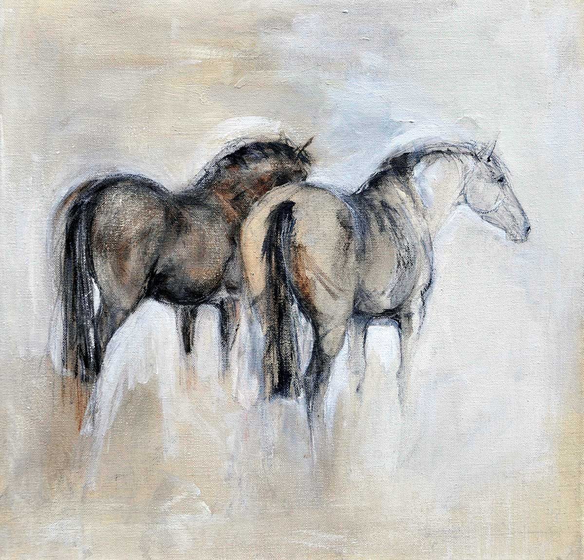 Small Canvas 2 Horses