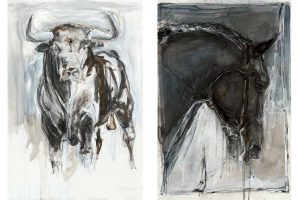 Bull and Horse art